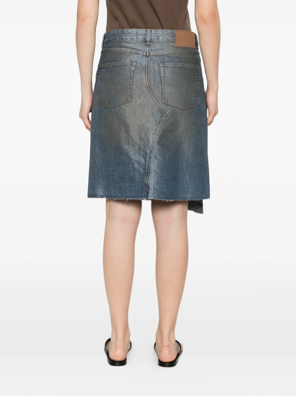 OUR LEGACY Craft asymmetrische rok Blauw