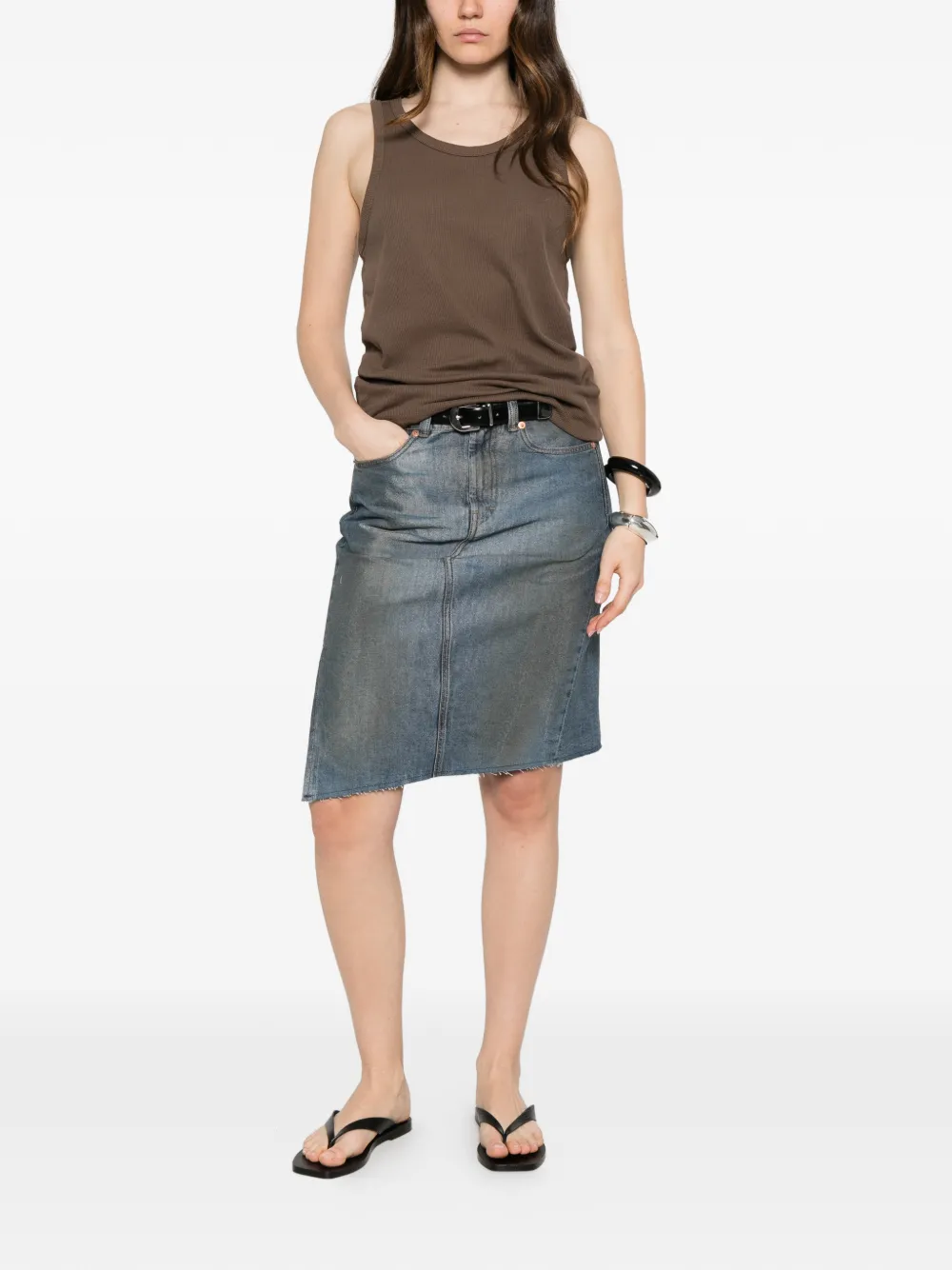 OUR LEGACY Craft asymmetrische rok Blauw