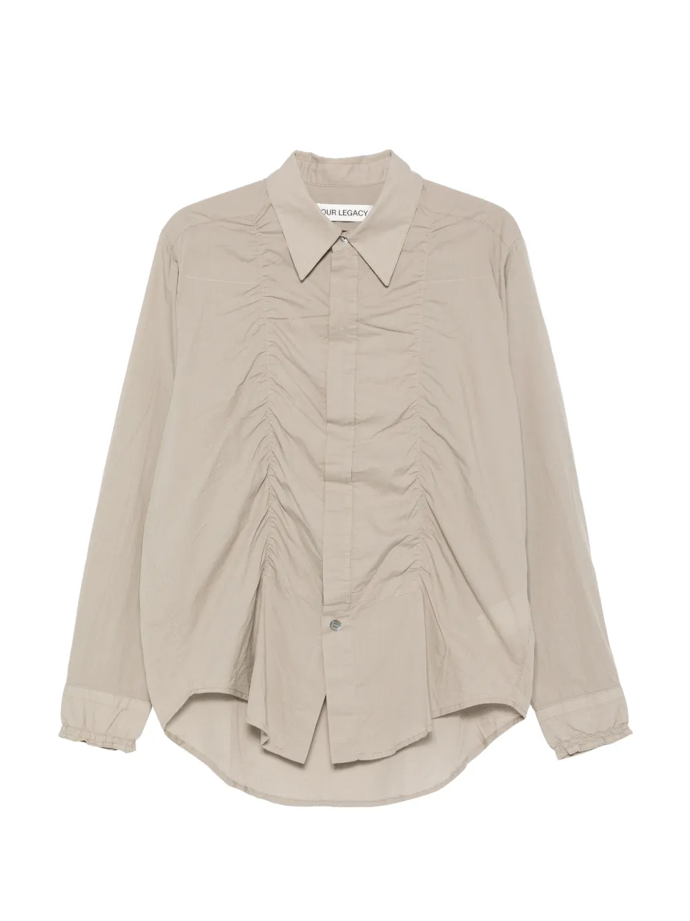 OUR LEGACY Jumble ruched shirt - Grigio