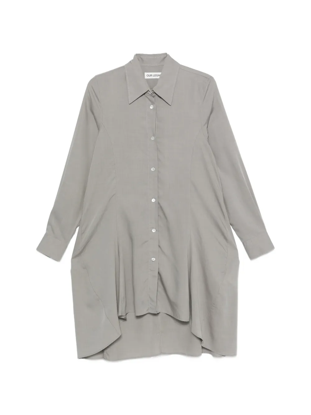 OUR LEGACY Flux asymmetric shirt - Grau