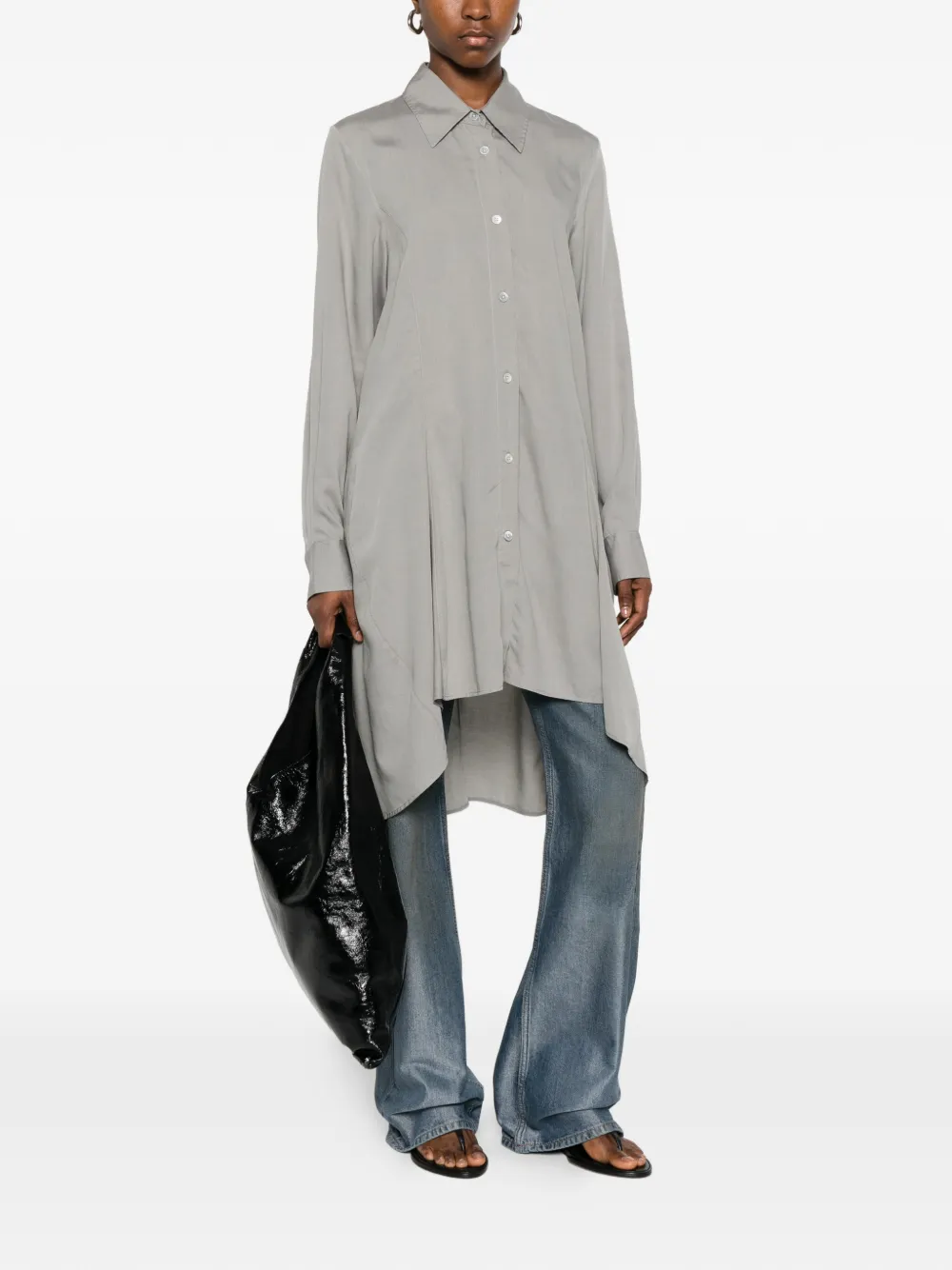 OUR LEGACY Flux asymmetrische blouse Grijs