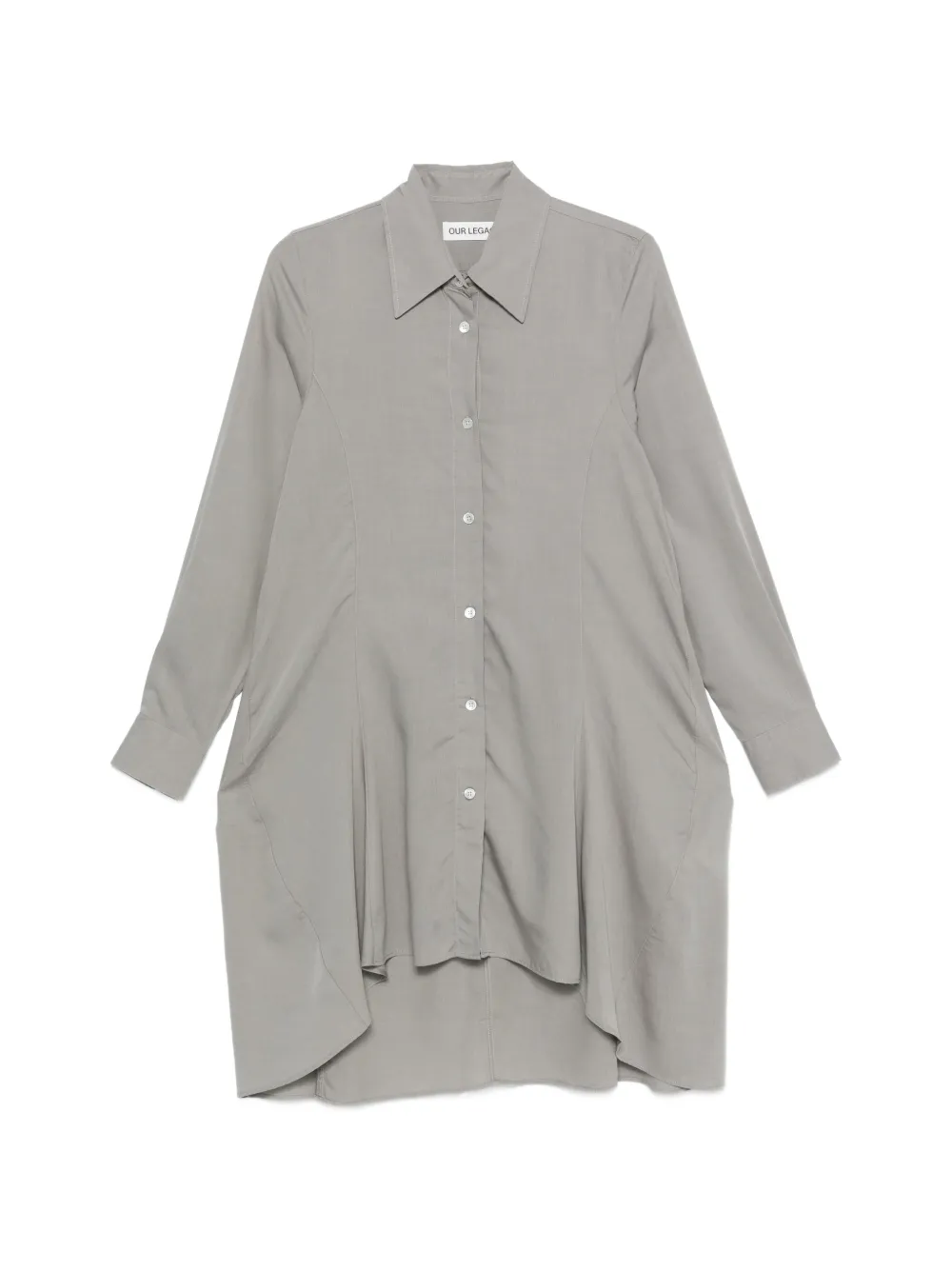 OUR LEGACY Flux asymmetric shirt - Grau