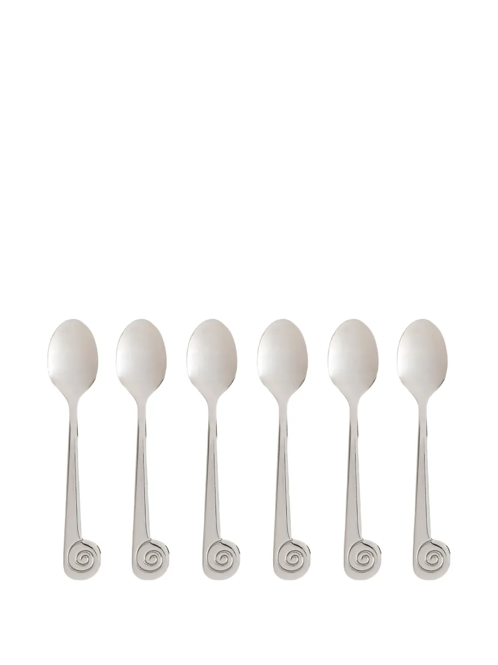 Maison Balzac scrolled lescargot dessert spoons (six setting) | Silver | Image 1