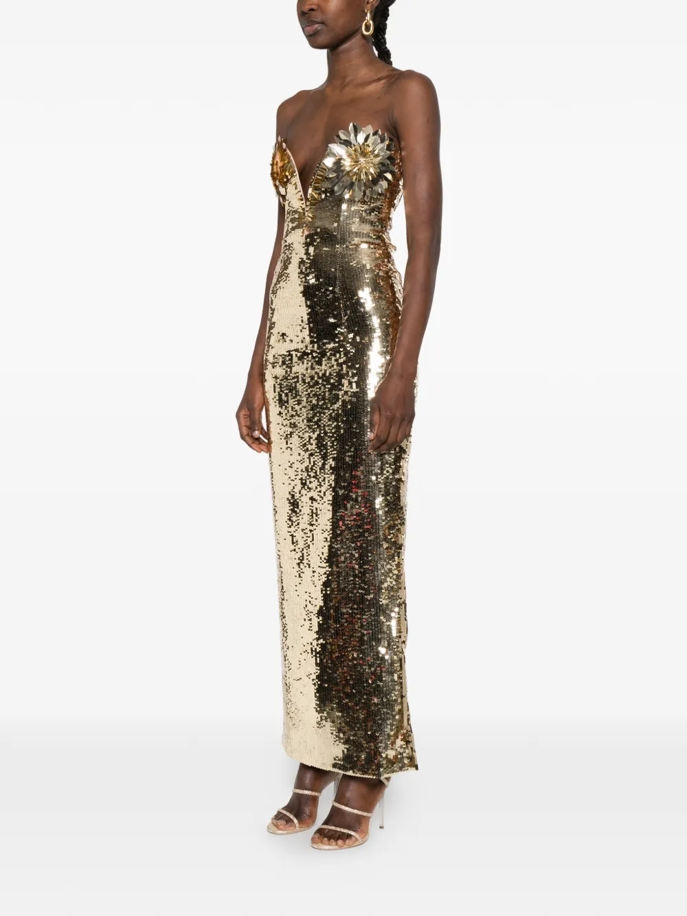  Retrofete Amulet Maxi Dress - Gold 