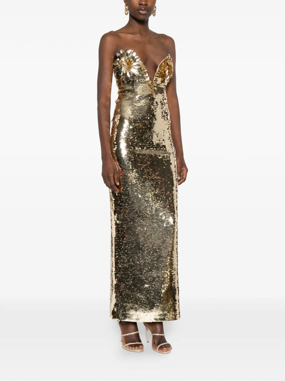  Retrofete Amulet Maxi Dress - Gold 