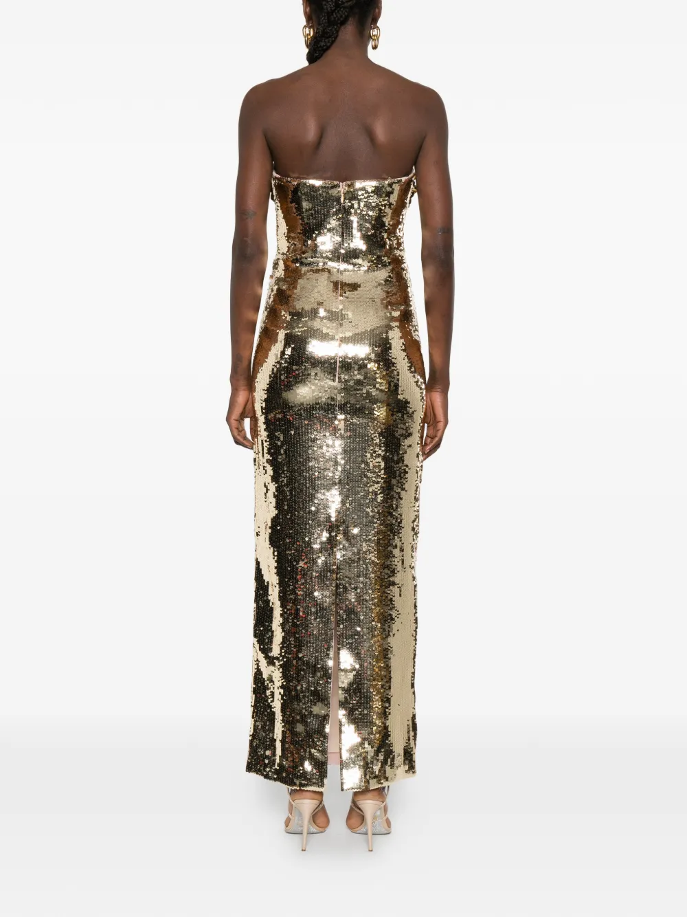 Retrofete Amulet maxi-jurk Goud