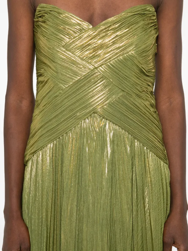 strapless open back dress Retrofete Women's Stretch Fabric Adele Long Dress Seychelles main image 1