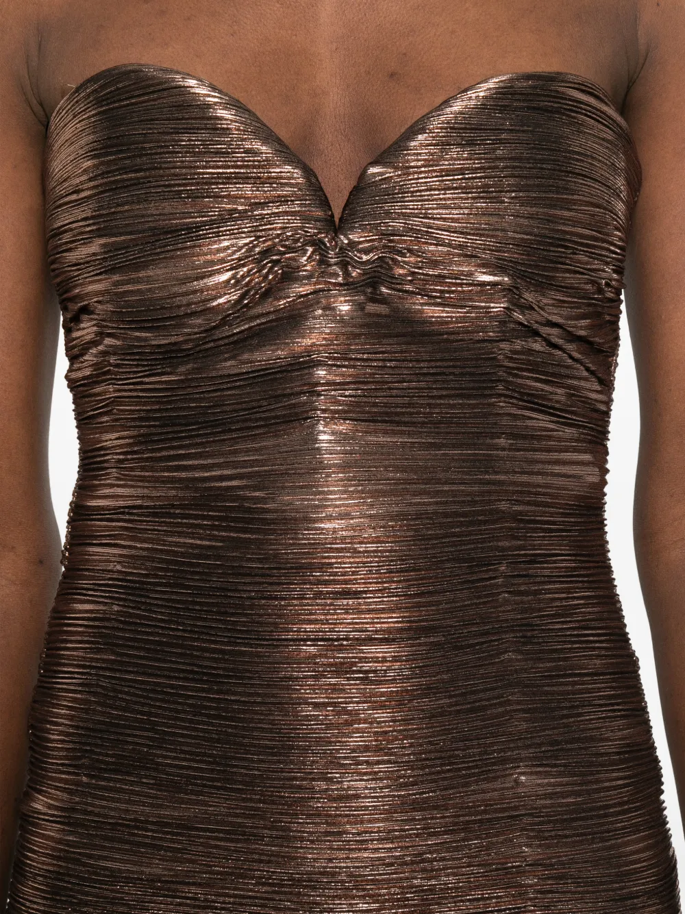 Calypsa Ruched Midi Dress