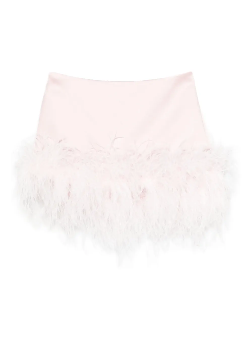 Retrofete Florriette feather-trim mini skirt | Pink | Image 1