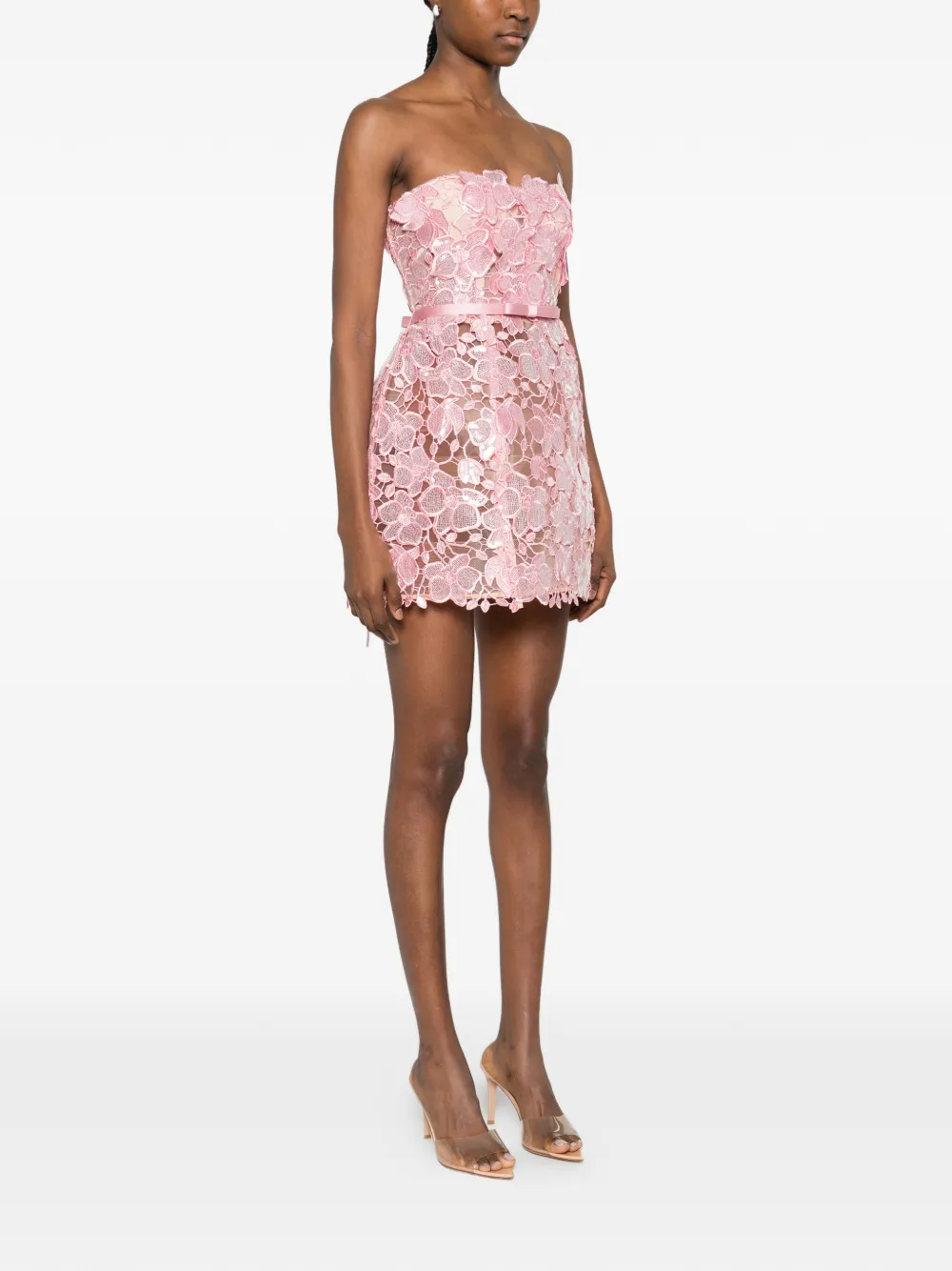 Retrofete Novalie mini-jurk Roze