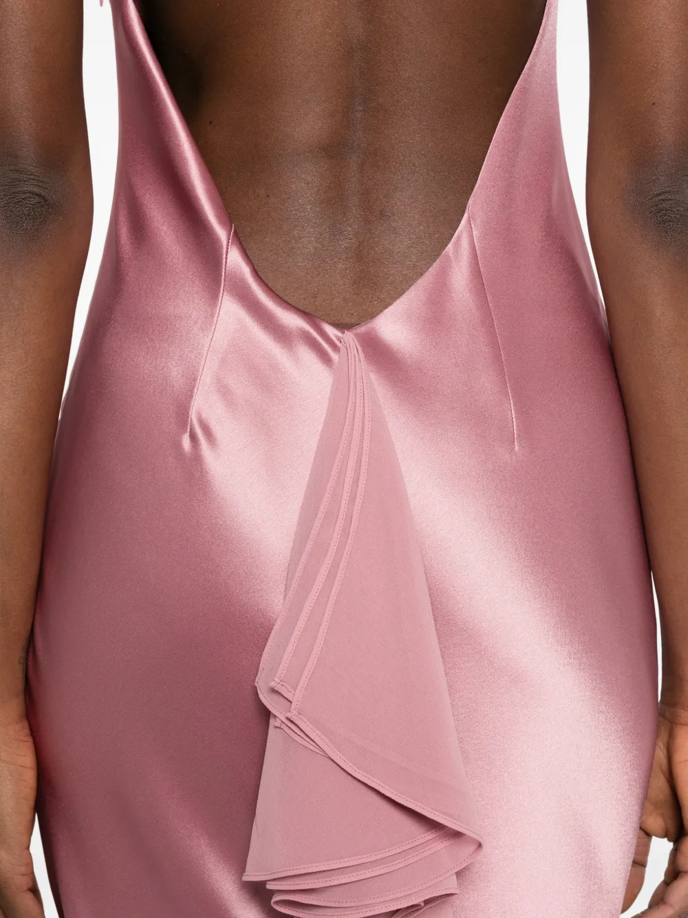 Retrofete Ambrosia avondjurk Roze