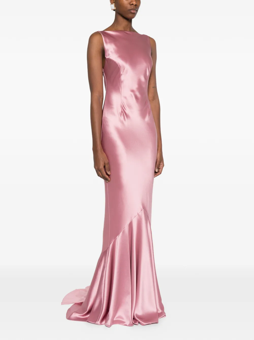 Retrofete Ambrosia avondjurk Roze
