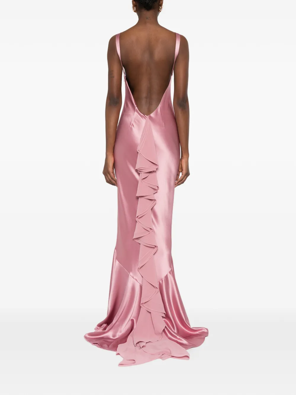 Retrofete Ambrosia avondjurk Roze