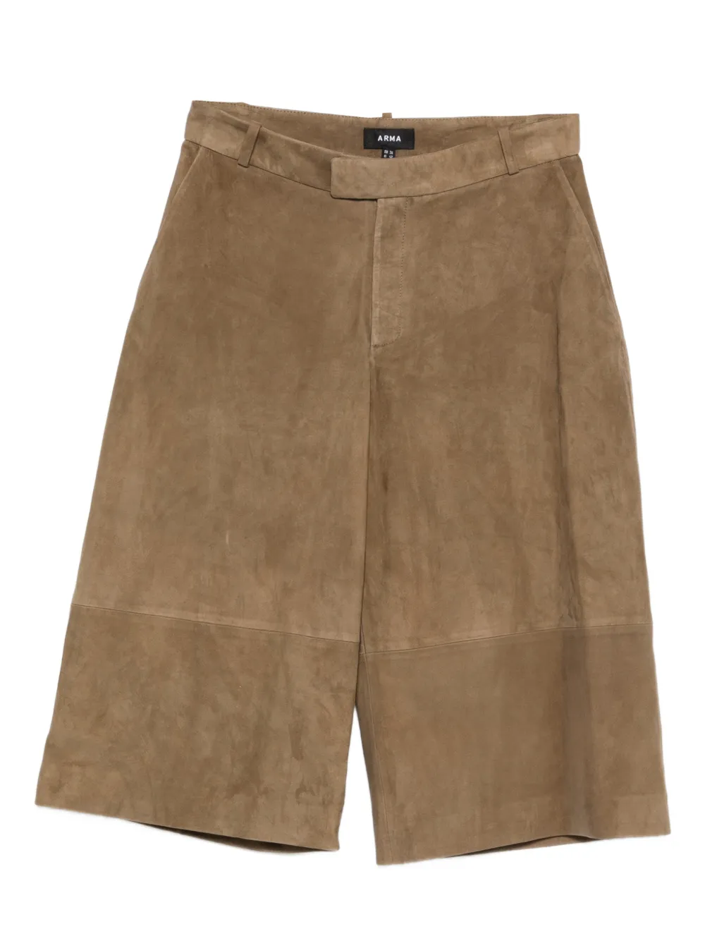 Arma Jina Suede Bermuda Shorts In Brown
