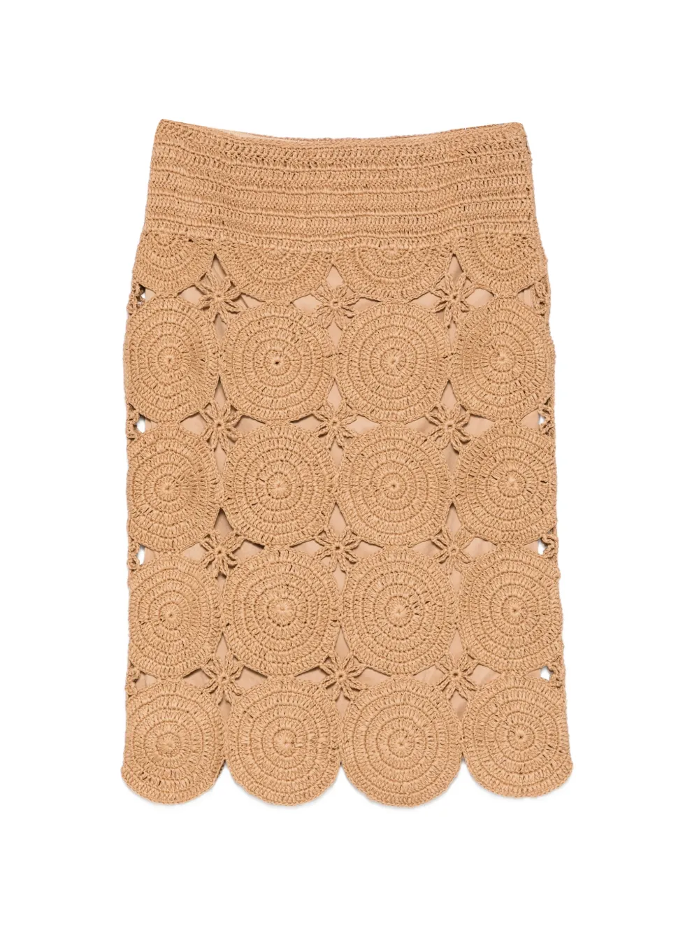 Simon Miller Beep Beep crochet midi skirt - Toni neutri