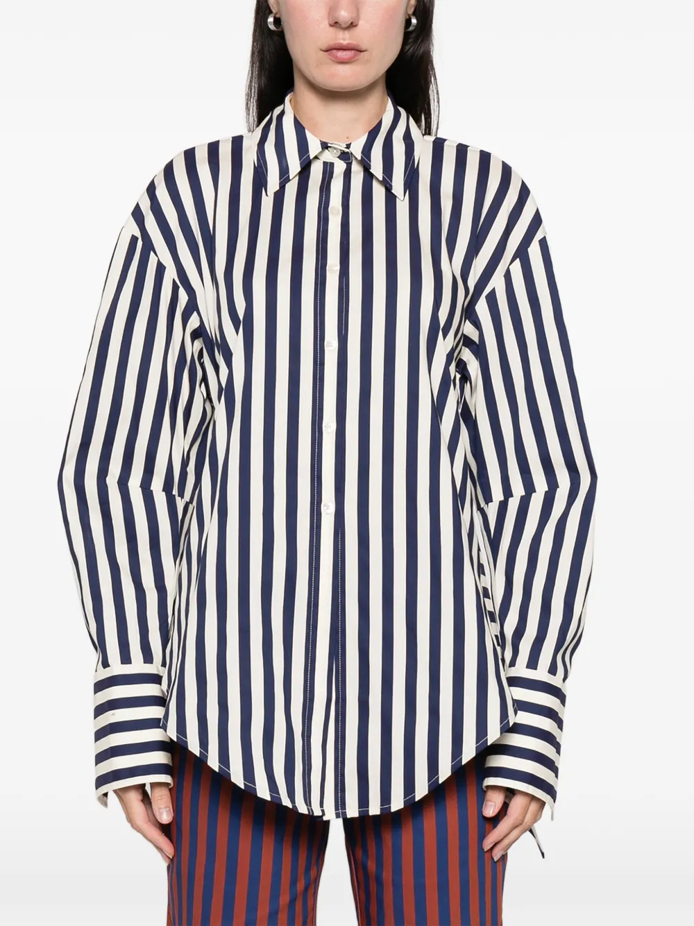 Simon Miller Loch Button-up Shirt In Blue