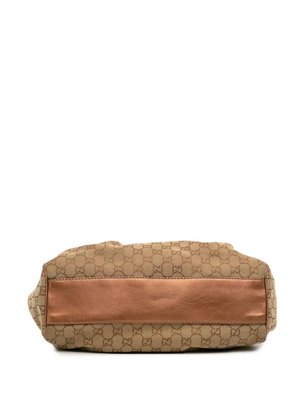 Pre-owned Gucci 2016-2025 Medium Gg Canvas Sukey Tote Bag In Brown