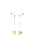 Jacquemus The Nodo square-circle drop earrings - Gold