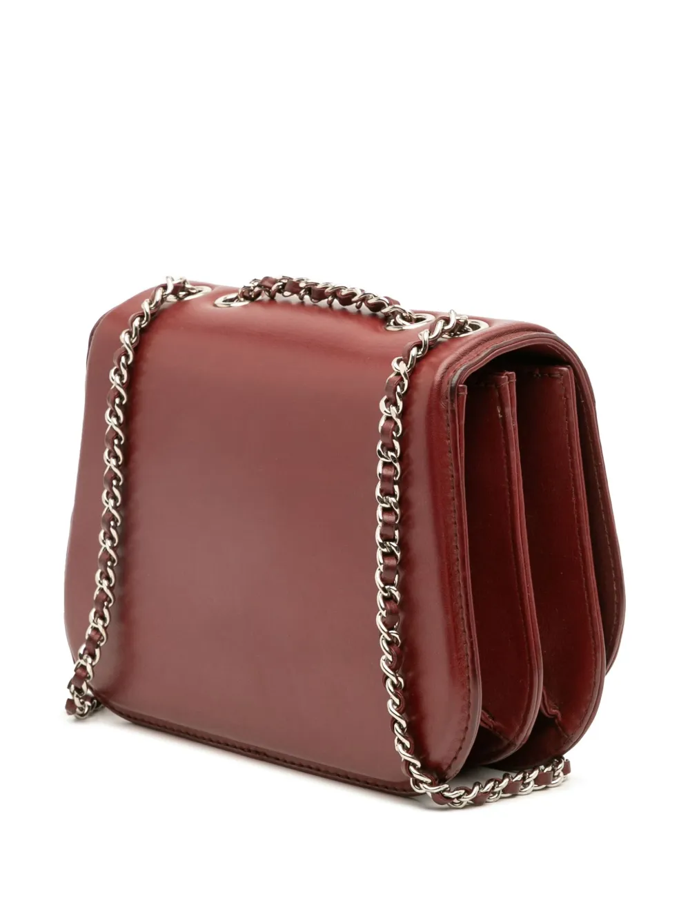 CHANEL 2016-2017 SMALL CALFSKIN BRAIDED CHIC FLAP SHOULDER BAG