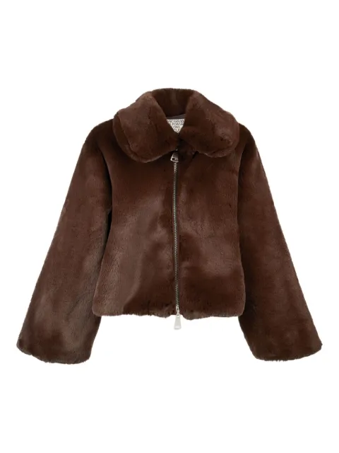 DANCASSAB abrigo texturizado con cierre