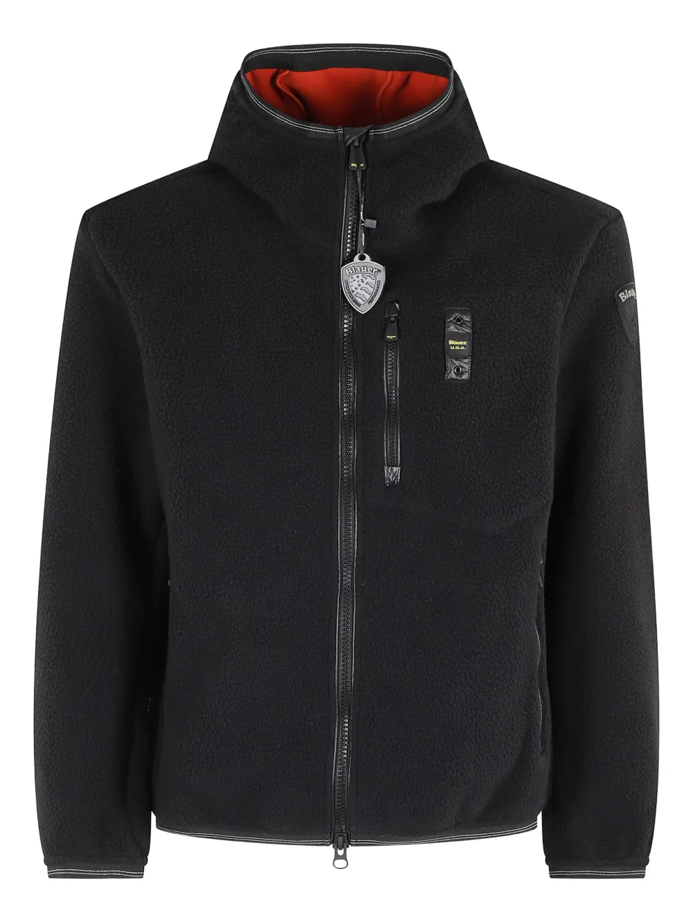 Blauer hooded zip jacket | Black | Image 1