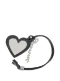 GANNI Bou Heart mirror keyring - Black
