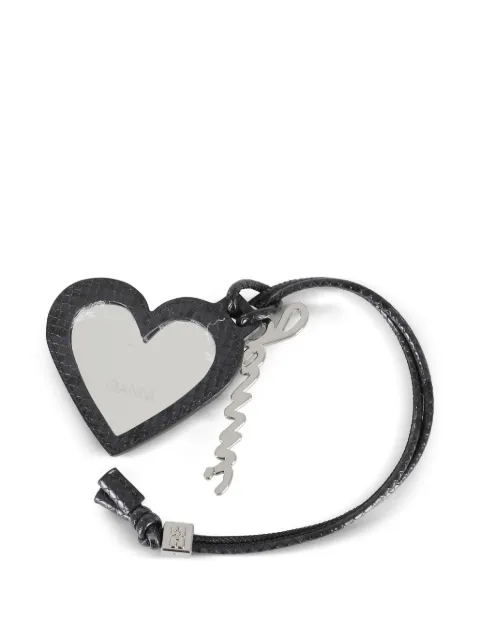 GANNI Bou Heart mirror keyring
