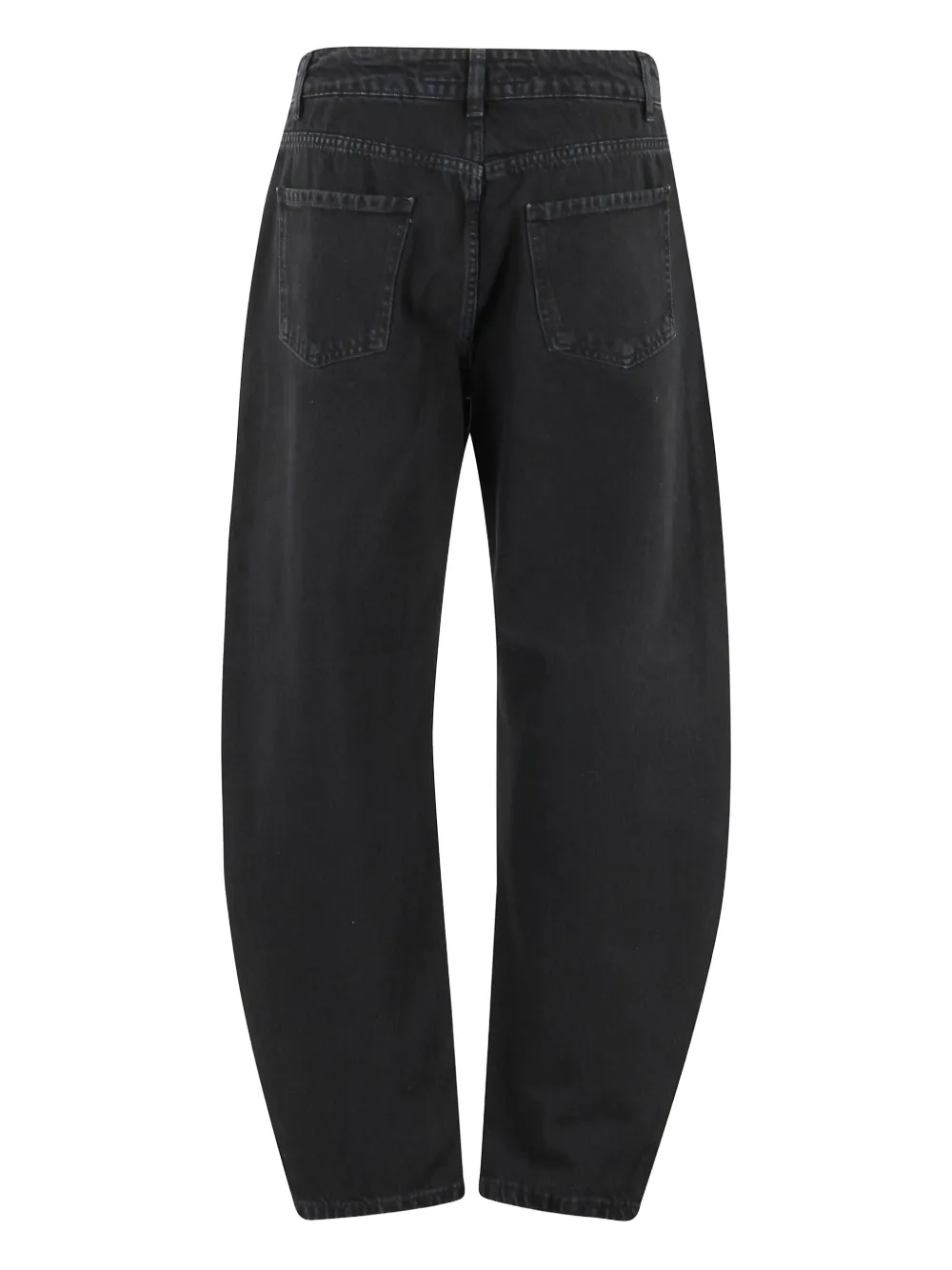 Federica Tosi belt-loops jeans - Zwart