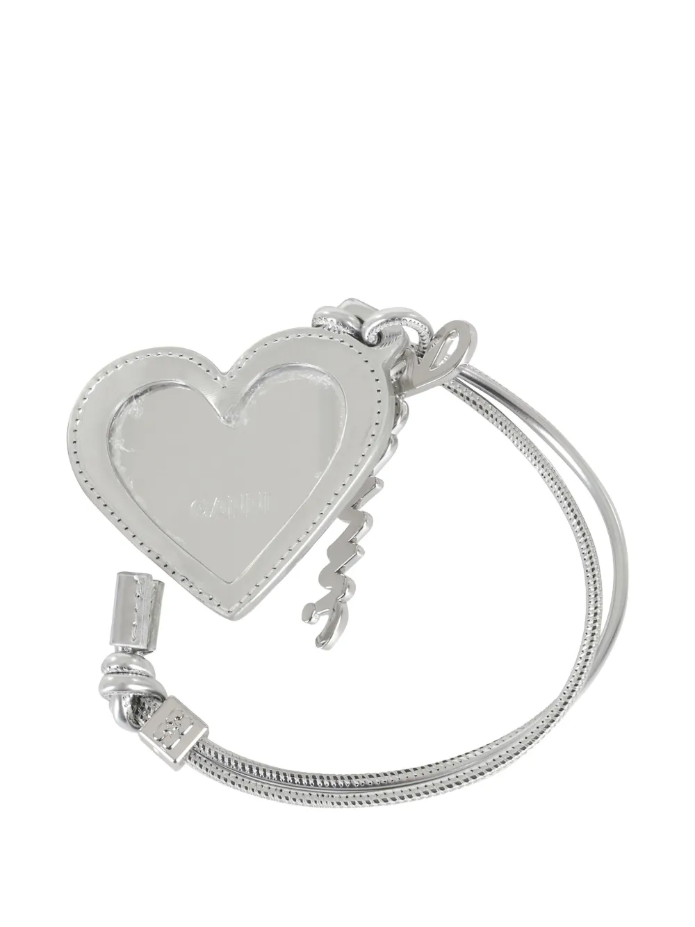 GANNI heart mirror charm | Silver | Image 1