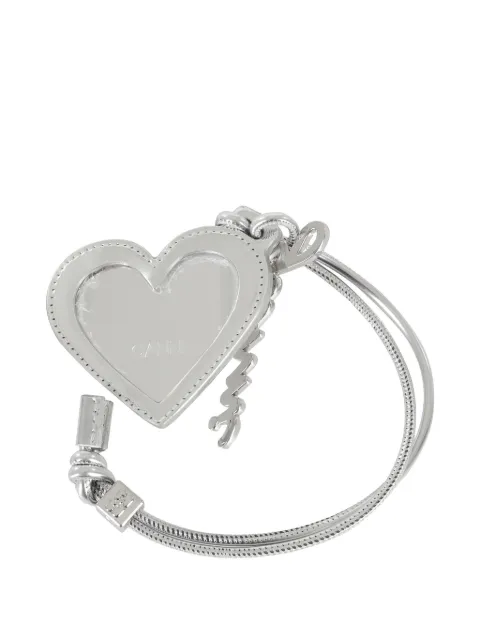 GANNI heart mirror charm