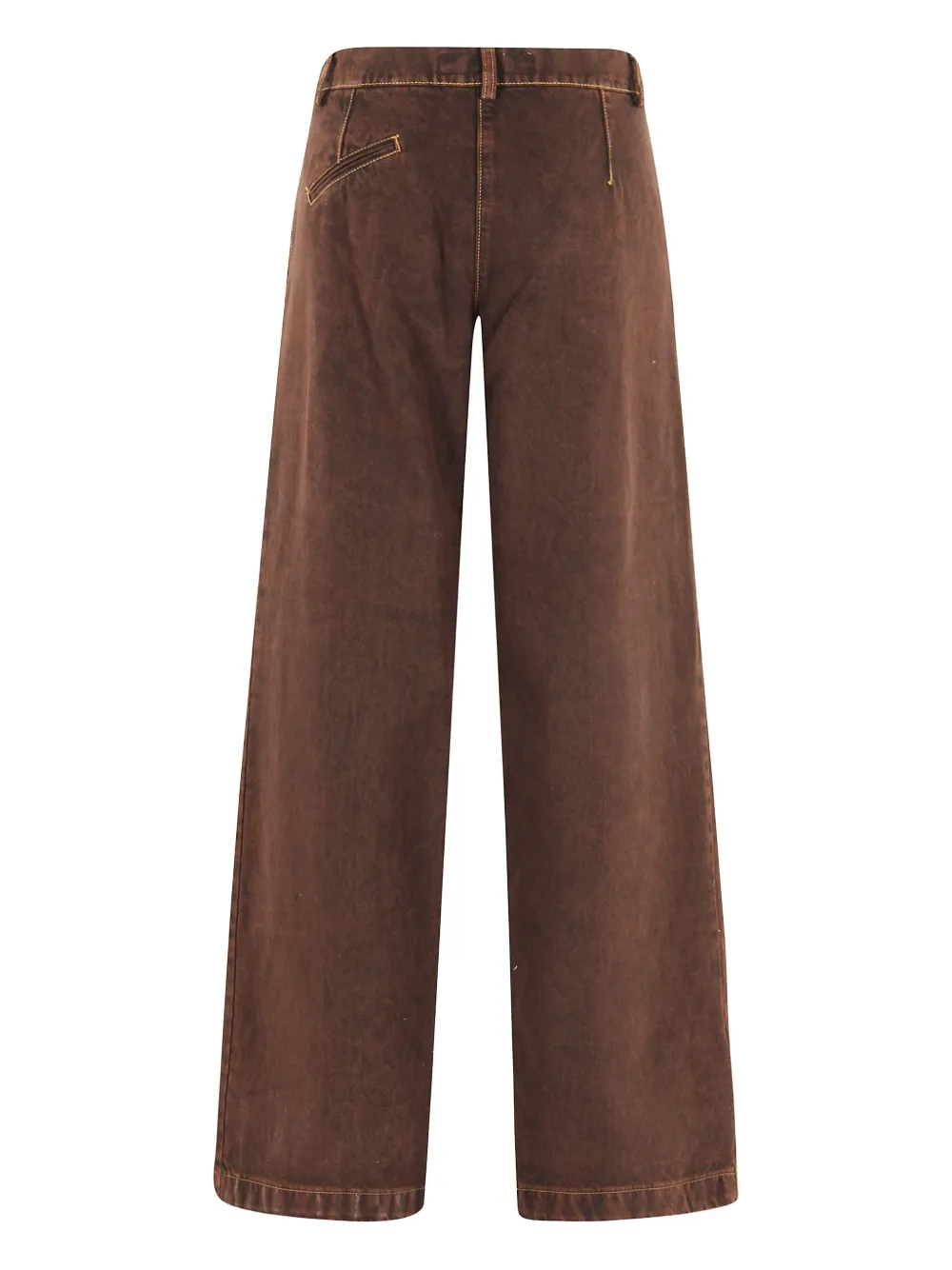 Federica Tosi button-fastening jeans - Bruin