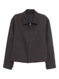 mfpen Mail stripe zip jacket - Brown