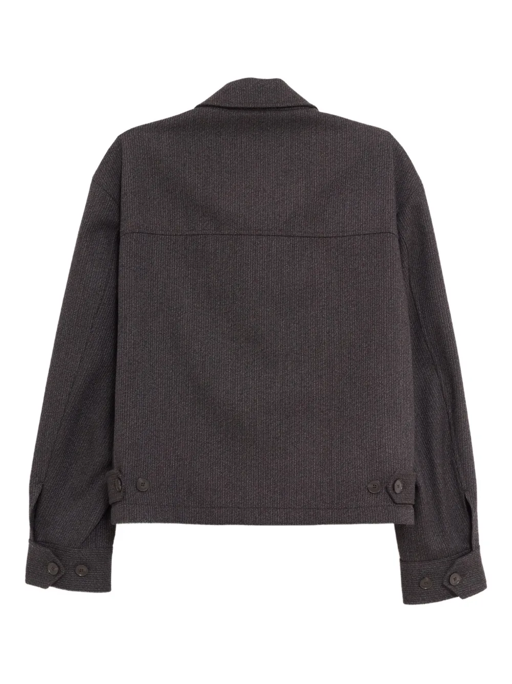 Mfpen Mail Stripe Zip Jacket In Brown