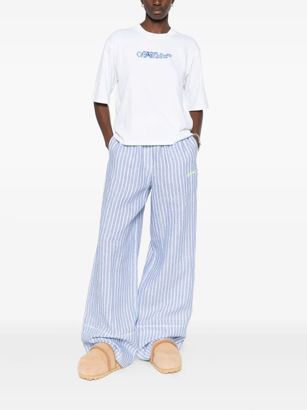 Off-white Logo-print T-shirt In White
