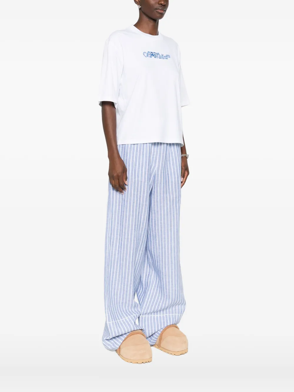 Off-white Logo-print T-shirt In White