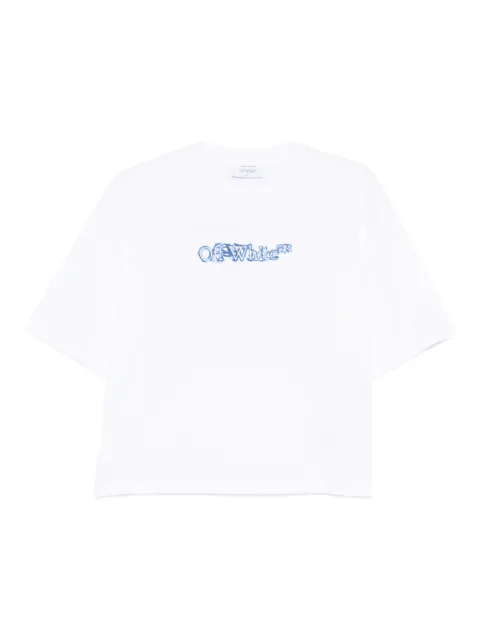 Off-White playera con logo estampado