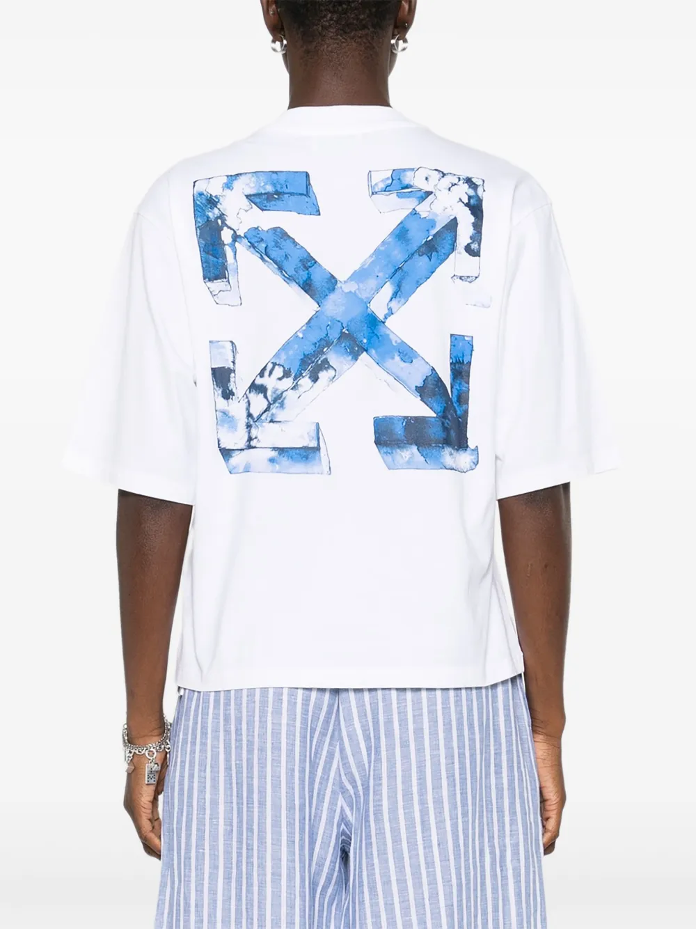 Off-White T-shirt met logoprint Wit