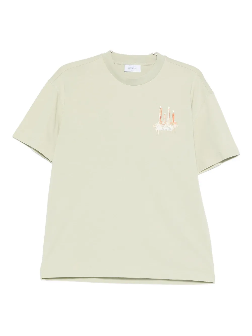 Off-white Printed T-shirt In Gray