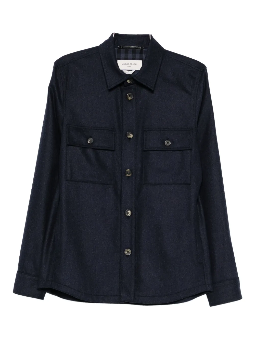 Jacob Cohën camisa con bolsillo en el pecho | azul | Image 1