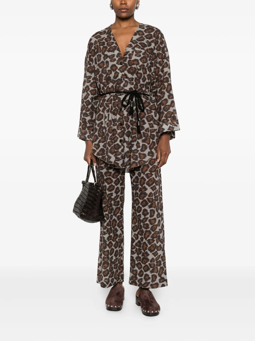 Nanushka Blouse met dierenprint - Grijs