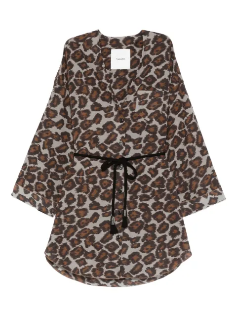 Nanushka animal-print blouse