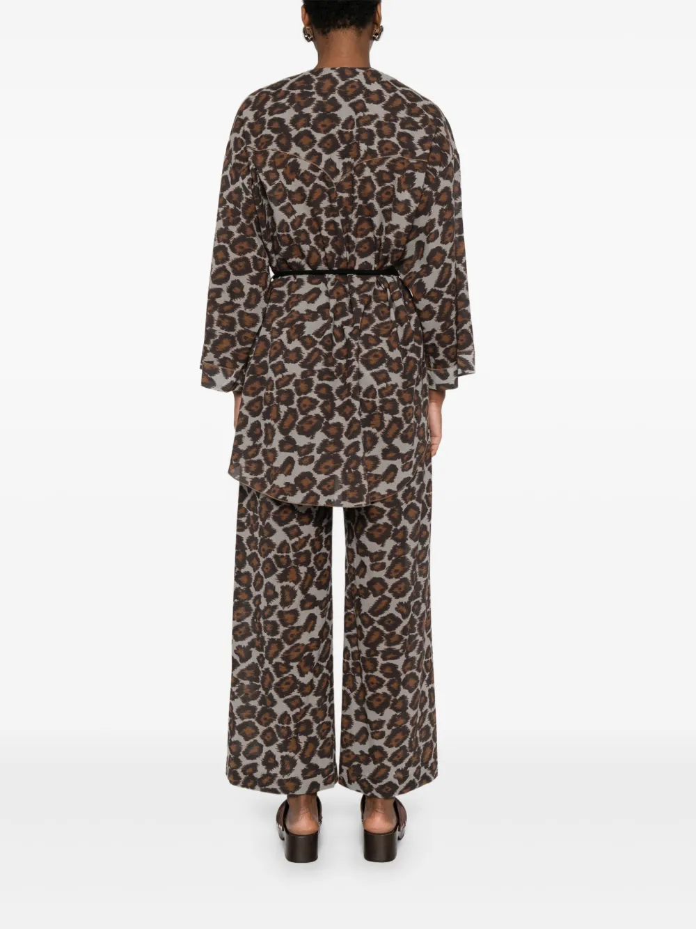 Nanushka Blouse met dierenprint Grijs