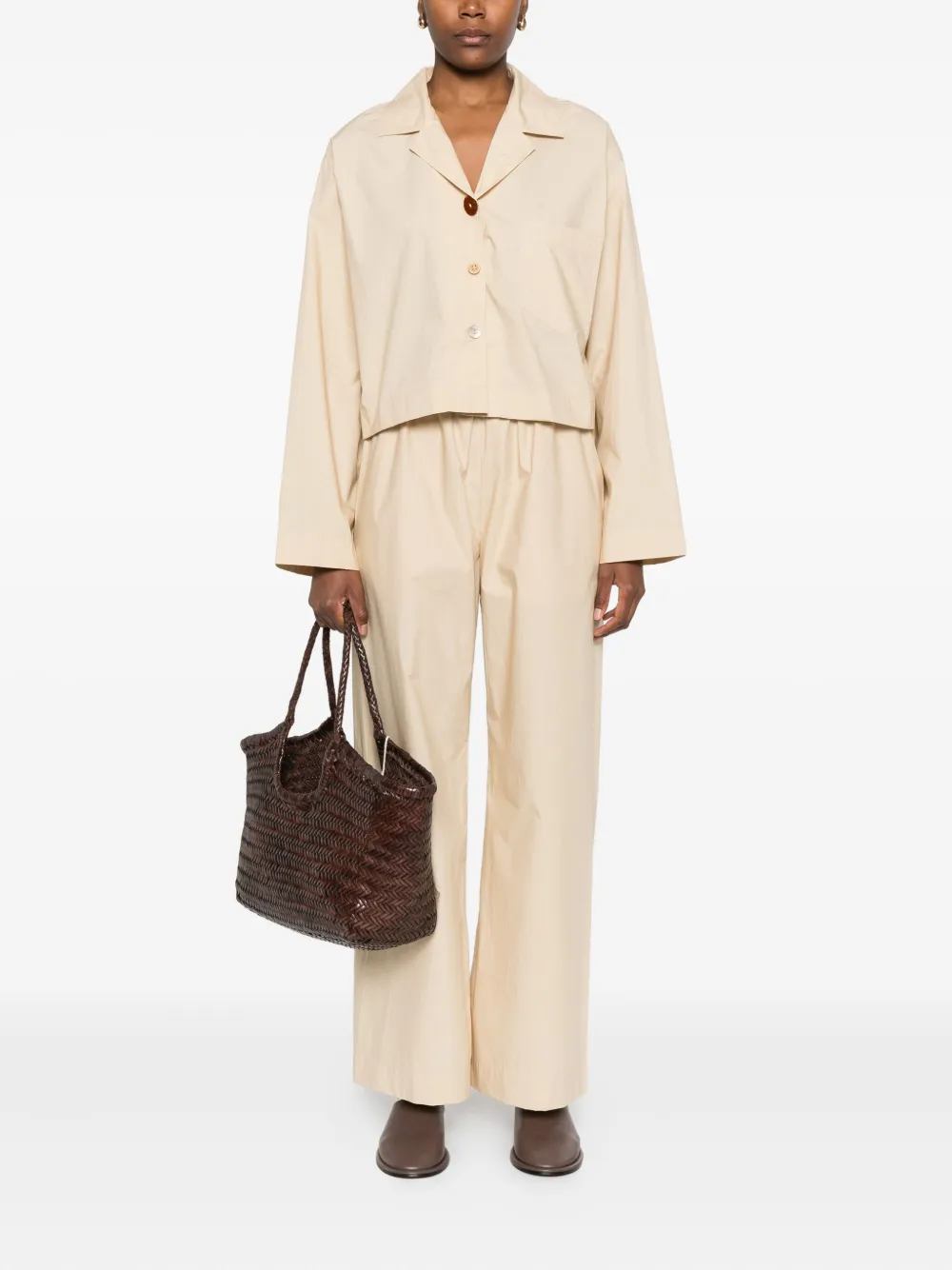 Nanushka blouse met opgestikte zak - Beige
