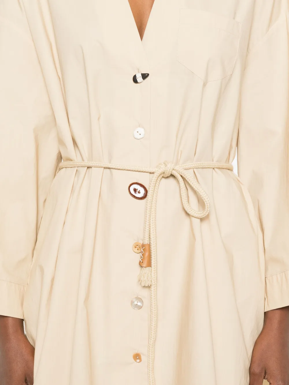 Nanushka Katoenen blouse Beige