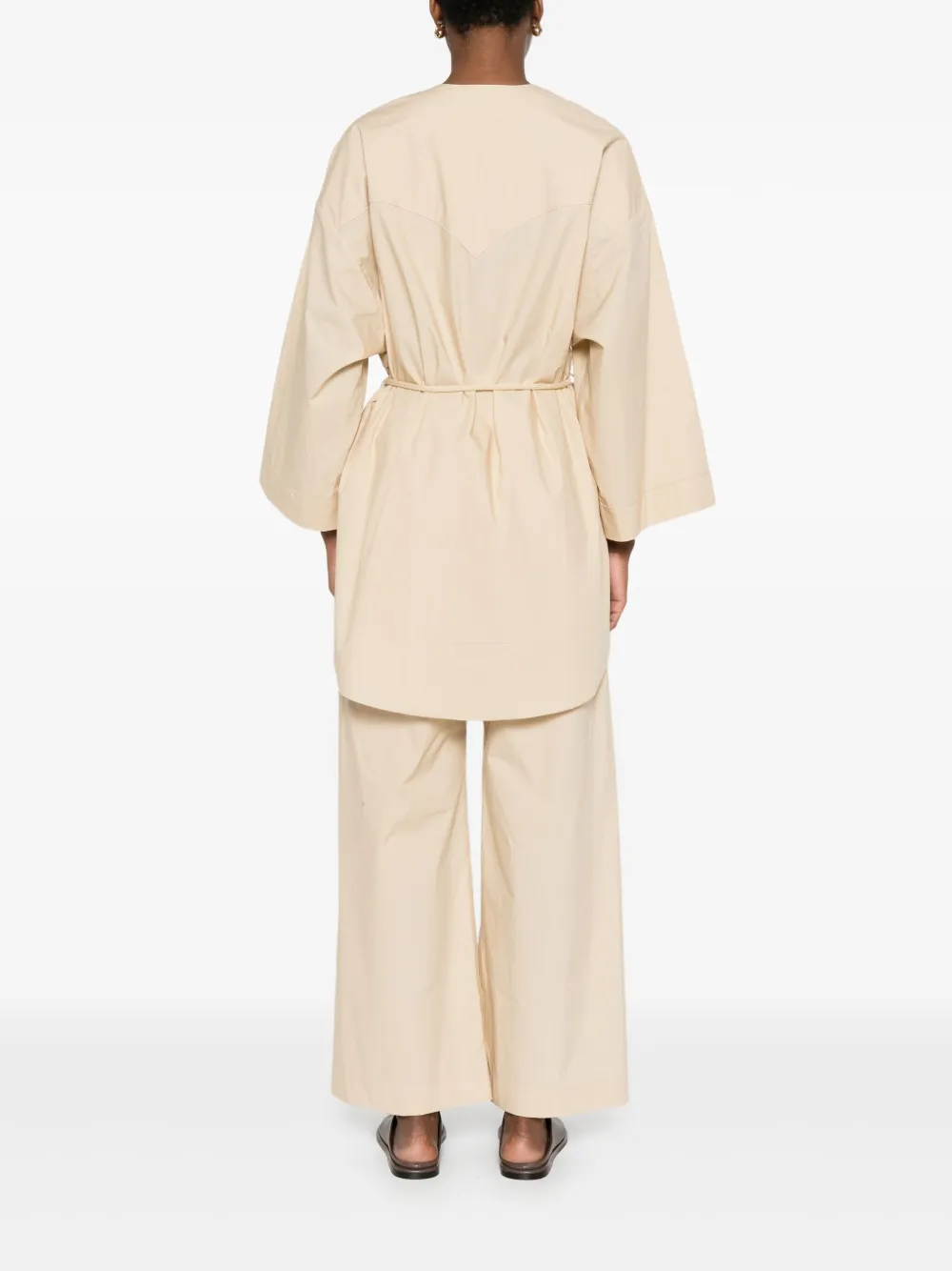 Nanushka Katoenen blouse Beige