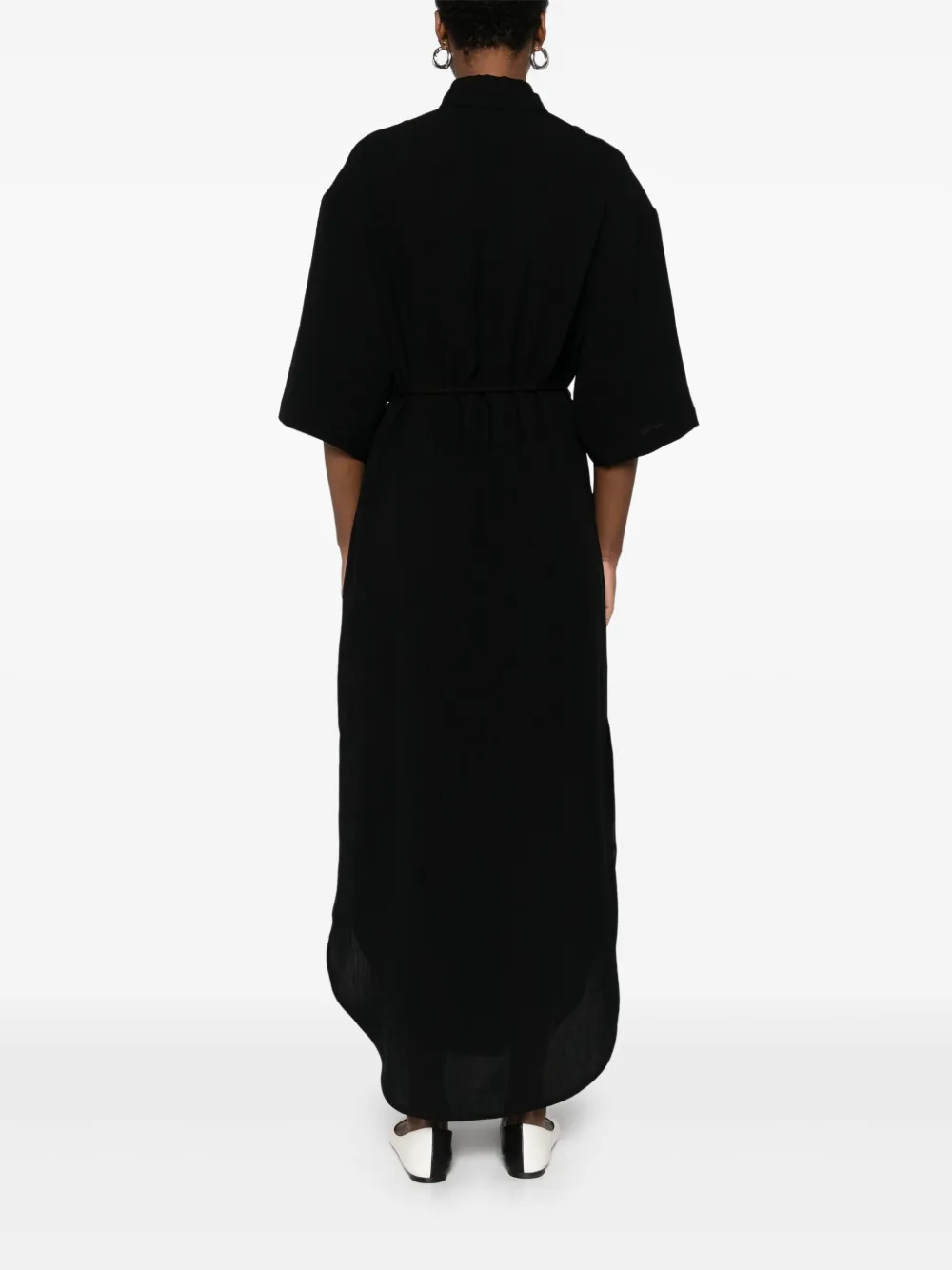 Nanushka Blousejurk met ceintuur Zwart