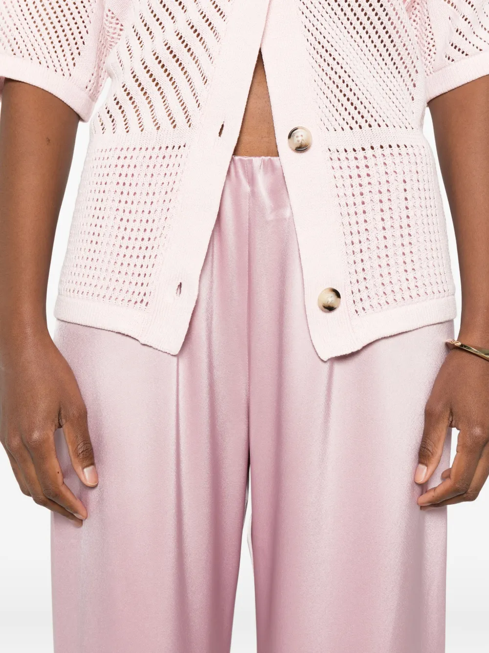 Nanushka Broek met elastische taille Roze