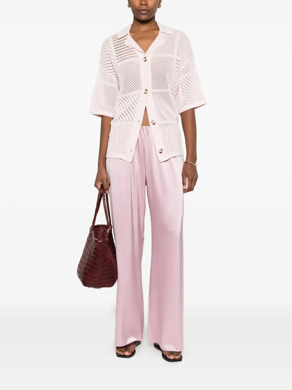 Nanushka Broek met elastische taille - Roze
