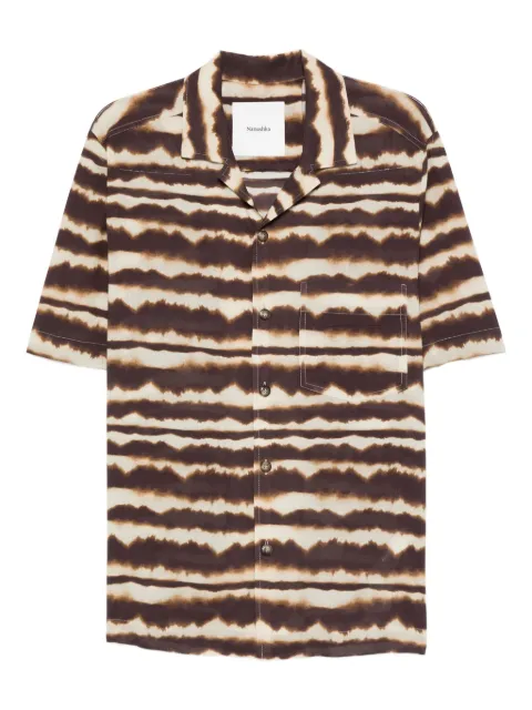 Nanushka striped short-sleeve shirt