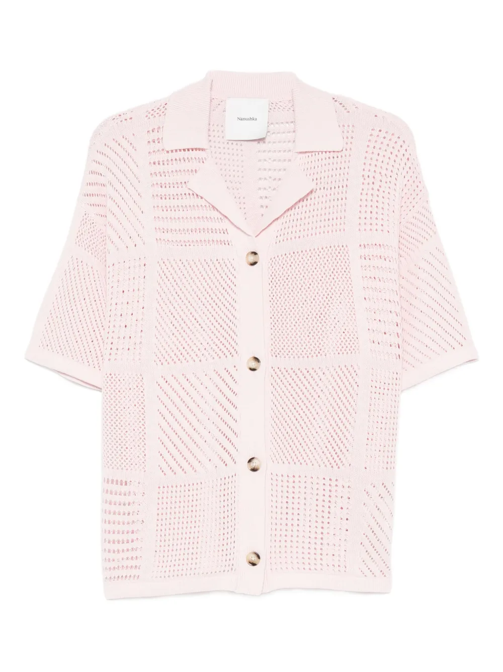 Nanushka Gestricktes Hemd - Rosa